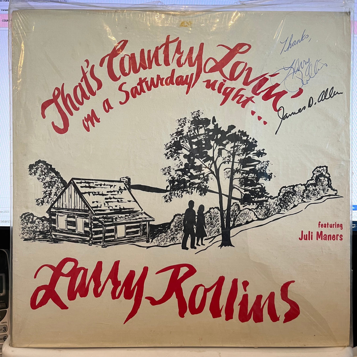 Larry Rollins - That's Country Lovin' On A Saturday Night | Near Mint (NM) Near Mint (NM)-Music History
