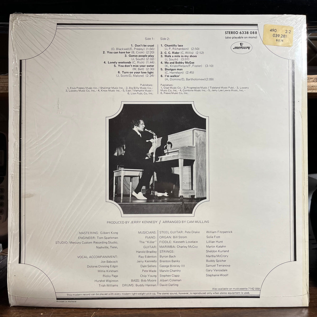 Jerry Lee Lewis - The "Killer" Rocks On (FRENCH VINYL) | Near Mint (NM) Near Mint (NM)-Music History