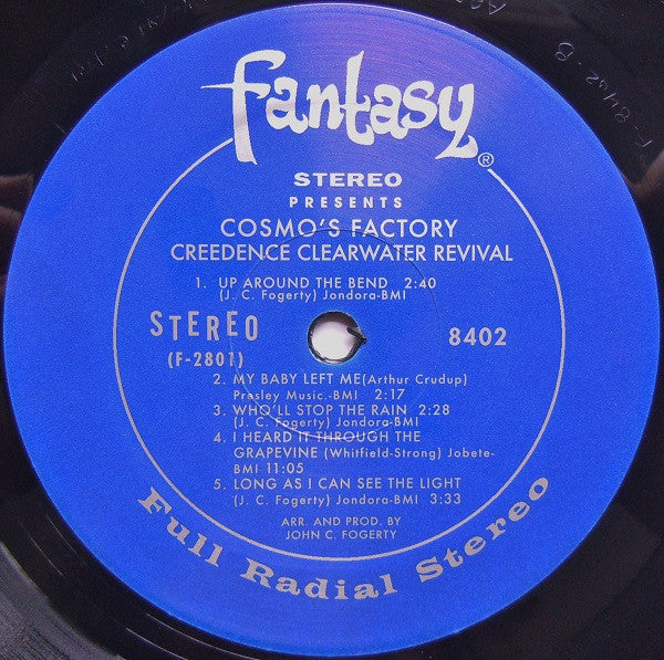 Creedence Clearwater Revival Cosmo's Factory Fantasy LP, Album, RE Mint (M) Mint (M)-Music History