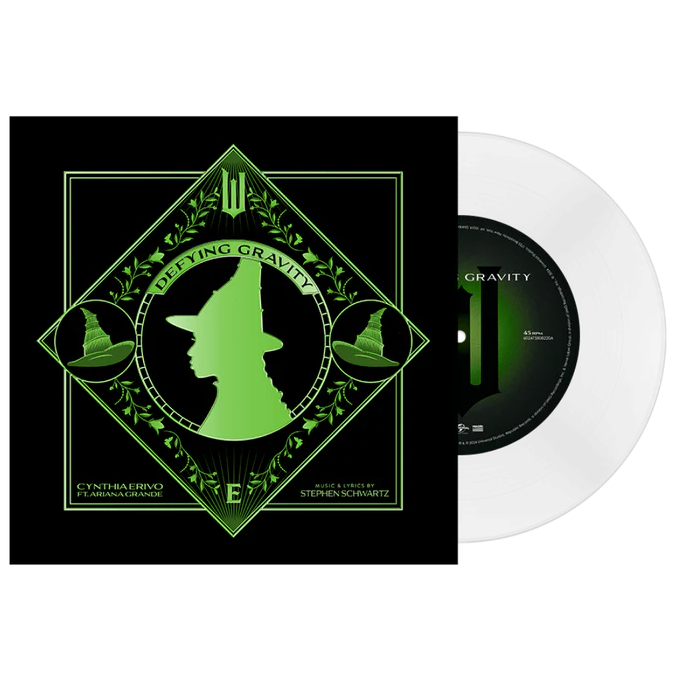 Cynthia Erivo ft. Ariana Grande Defying Gravity (Wicked: The Soundtrack) (Limited Edition, Clear Vinyl) (7" Single) - Vinyl-Music History
