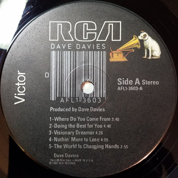 Dave Davies - AFL1-3603 | Near Mint (NM) Near Mint (NM)-Music History