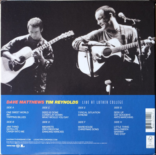 Dave Matthews & Tim Reynolds Live At Luther College RCA, Bama Rags Records Box, 150 + 4xLP, Album, RE Mint (M) Mint (M)-Music History