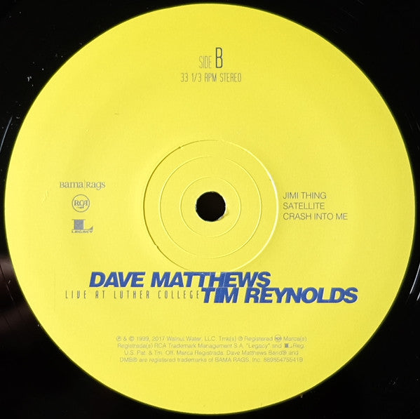 Dave Matthews & Tim Reynolds Live At Luther College RCA, Bama Rags Records Box, 150 + 4xLP, Album, RE Mint (M) Mint (M)-Music History
