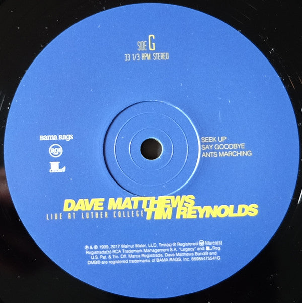 Dave Matthews & Tim Reynolds Live At Luther College RCA, Bama Rags Records Box, 150 + 4xLP, Album, RE Mint (M) Mint (M)-Music History