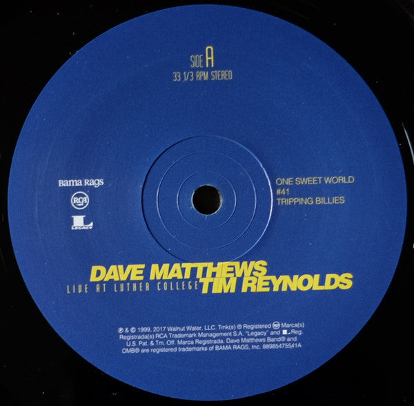 Dave Matthews & Tim Reynolds Live At Luther College RCA, Bama Rags Records Box, 150 + 4xLP, Album, RE Mint (M) Mint (M)-Music History