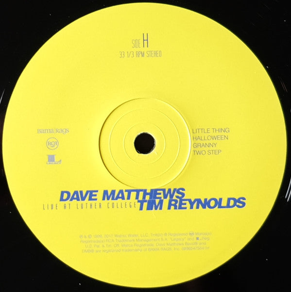 Dave Matthews & Tim Reynolds Live At Luther College RCA, Bama Rags Records Box, 150 + 4xLP, Album, RE Mint (M) Mint (M)-Music History