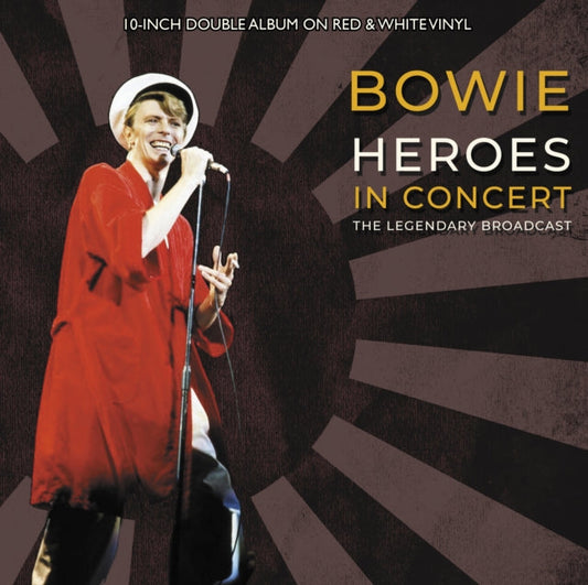 David Bowie Heroes In Concert (10" Red & White Vinyl) (2 Lp's) - Vinyl-Music History