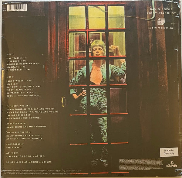 David Bowie - The Rise And Fall Of Ziggy Stardust And The Spiders From Mars | Mint (M) Mint (M)-Music History