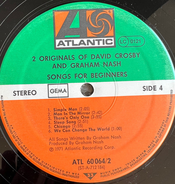 David Crosby / Graham Nash - 2 Originals Of David Crosby & Graham Nash | Near Mint (NM) Near Mint (NM)-Music History