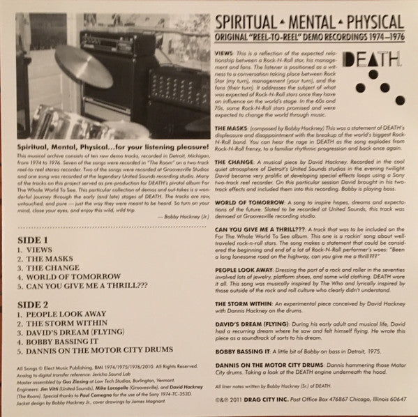 Death (8) - Spiritual | Mental | Physical (VINYL) | Mint (M) Mint (M)-Music History