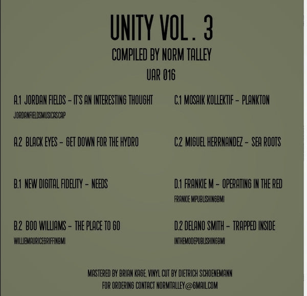 Various - Unity Vol. 3 (2x VINYL) |-Music History