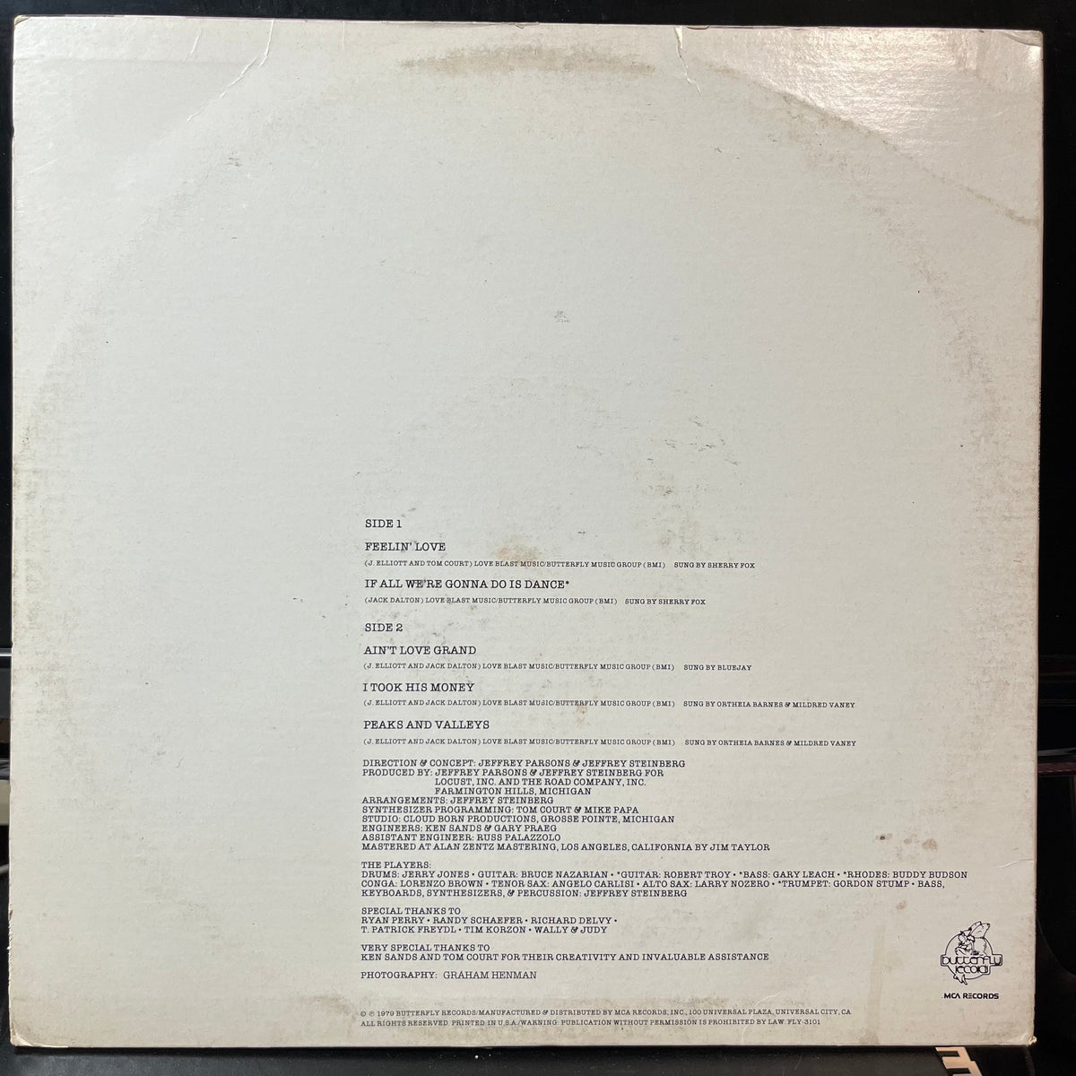 Hott City - Ain't Love Grand (VINYL LP BUTTERFLY FLY-3101 1979) | USED Near Mint (NM or M-) Very Good Plus (VG+)-Music History