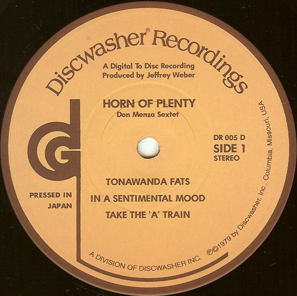Don Menza With Chuck Findley, Bill Reichenbach (2) - Horn Of Plenty | Near Mint (NM) Near Mint (NM)-Music History