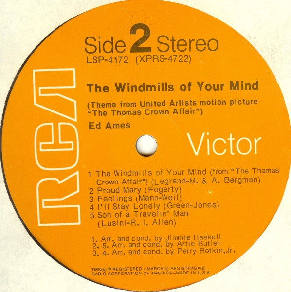 The Windmills Of Your Mind | Mint (M) Near Mint (NM)-Music History