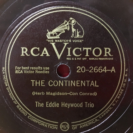 Eddie Heywood Trio - The Continental | Very Good (VG) Generic-Music History