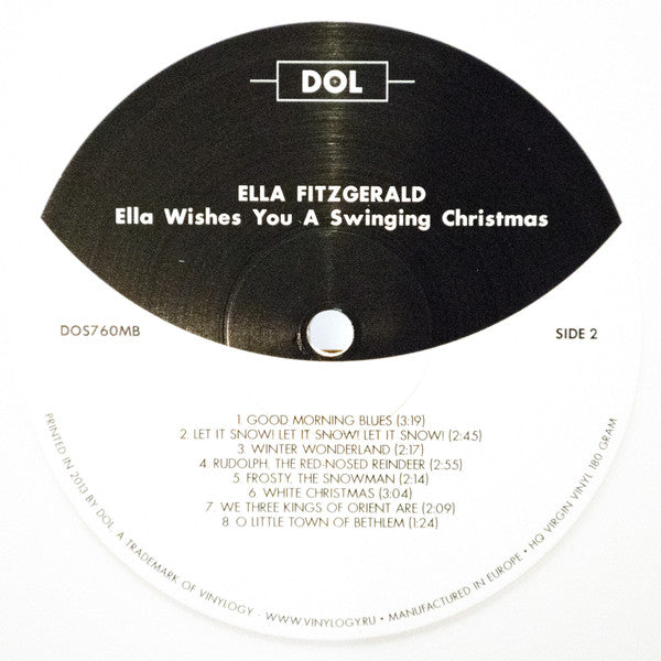 Ella Fitzgerald Ella Wishes You A Swinging Christmas DOL LP, Album, RE, Whi Mint (M) Mint (M)-Music History