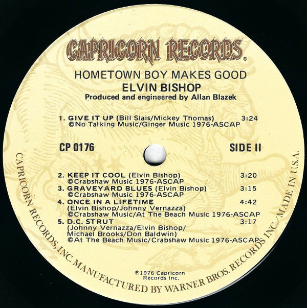 Elvin Bishop - Hometown Boy Makes Good! | Near Mint (NM) Very Good Plus (VG+)-Music History