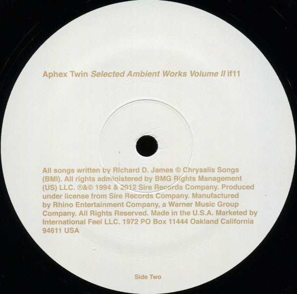 Aphex Twin - Selected Ambient Works Volume II (VINYL 3LP) | Near Mint (NM or M-) Near Mint- (NM-)-Music History