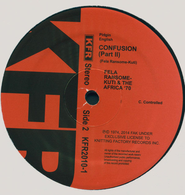 Fela Kuti & Africa 70 - Confusion | Mint (M) Mint (M)-Music History