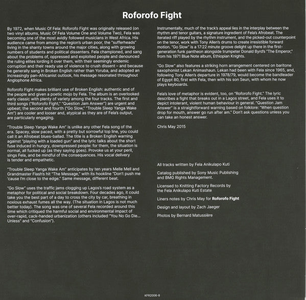 Fela Kuti & Africa 70 - Music Of Fela - Roforofo Fight | Mint (M) Mint (M)--Music History