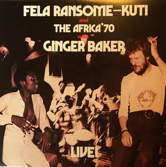 Fela Kuti And Africa 70 With Ginger Baker Live! Knitting Factory Records, Odeon LP, Album, RE Mint (M) Mint (M)-Music History