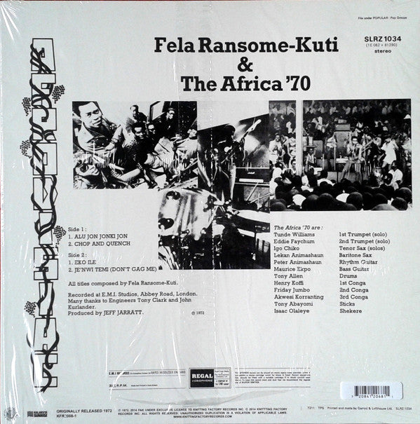 Fela Kuti & The Africa 70 - Afrodisiac | Mint (M) Mint (M)--Music History