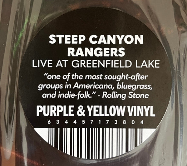 Steep Canyon Rangers - Live At Greenfield Lake (PURPLE + YELLOW VINYL) | Mint (M) Mint (M)-Music History