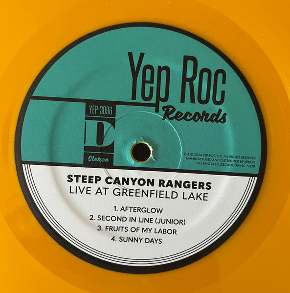Steep Canyon Rangers - Live At Greenfield Lake (PURPLE + YELLOW VINYL) | Mint (M) Mint (M)-Music History
