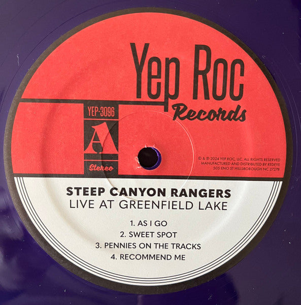 Steep Canyon Rangers - Live At Greenfield Lake (PURPLE + YELLOW VINYL) | Mint (M) Mint (M)-Music History