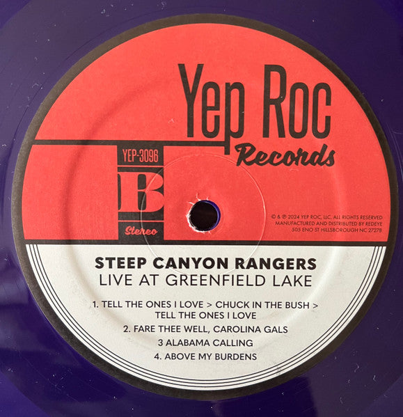 Steep Canyon Rangers - Live At Greenfield Lake (PURPLE + YELLOW VINYL) | Mint (M) Mint (M)-Music History