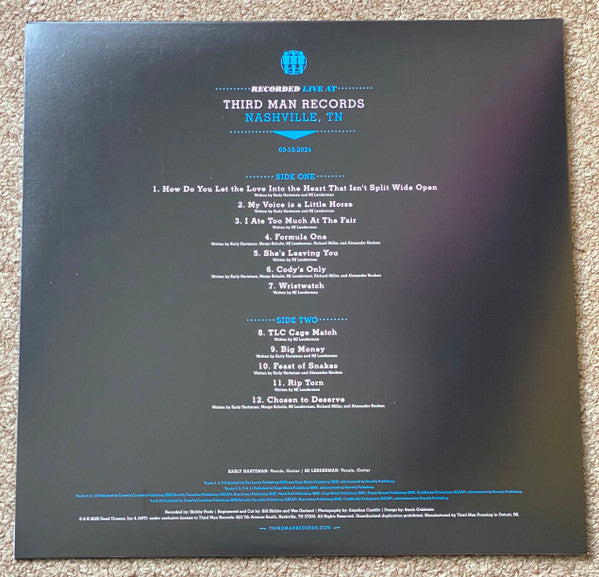 Karly Hartzman And MJ Lenderman Live At Third Man Records (VINYL) | Mint (M) Mint (M)-Music History