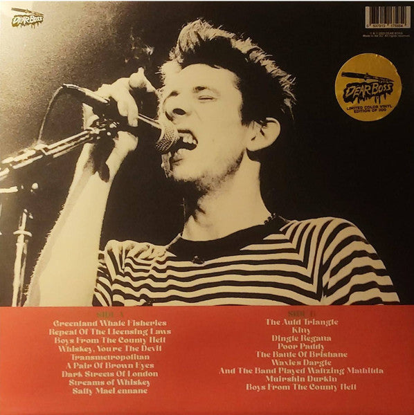 The Pogues - Pissed And Pinned. Live At Mcgonagles, Dublin, Ireland 1st March 1985 - FM Broadcast (COLOR VINYL) |-Music History