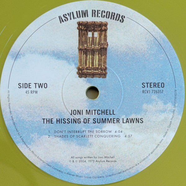 Joni Mitchell - The Hissing Of Summer Lawns (VMP | GREEN VINYL) | Mint (M) Mint (M)-Music History