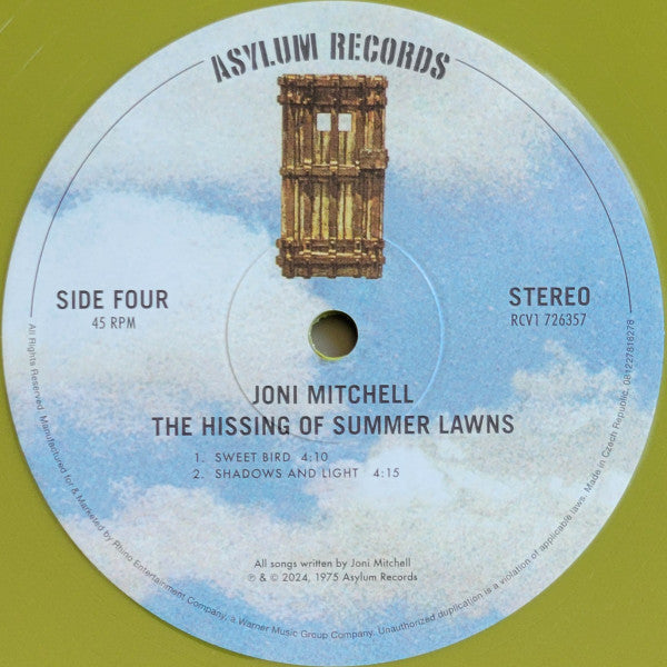 Joni Mitchell - The Hissing Of Summer Lawns (VMP | GREEN VINYL) | Mint (M) Mint (M)-Music History