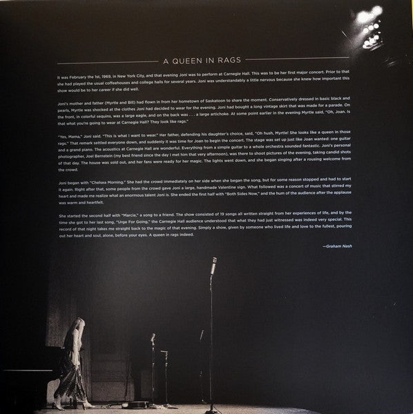 Joni Mitchell - Live At Carnegie Hall - 1969 (3xVINYL) *DISCOUNT COPY* | Mint (M) Mint (M)-Music History