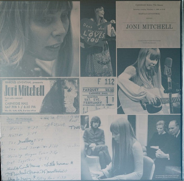 Joni Mitchell - Live At Carnegie Hall - 1969 (3xVINYL) *DISCOUNT COPY* | Mint (M) Mint (M)-Music History