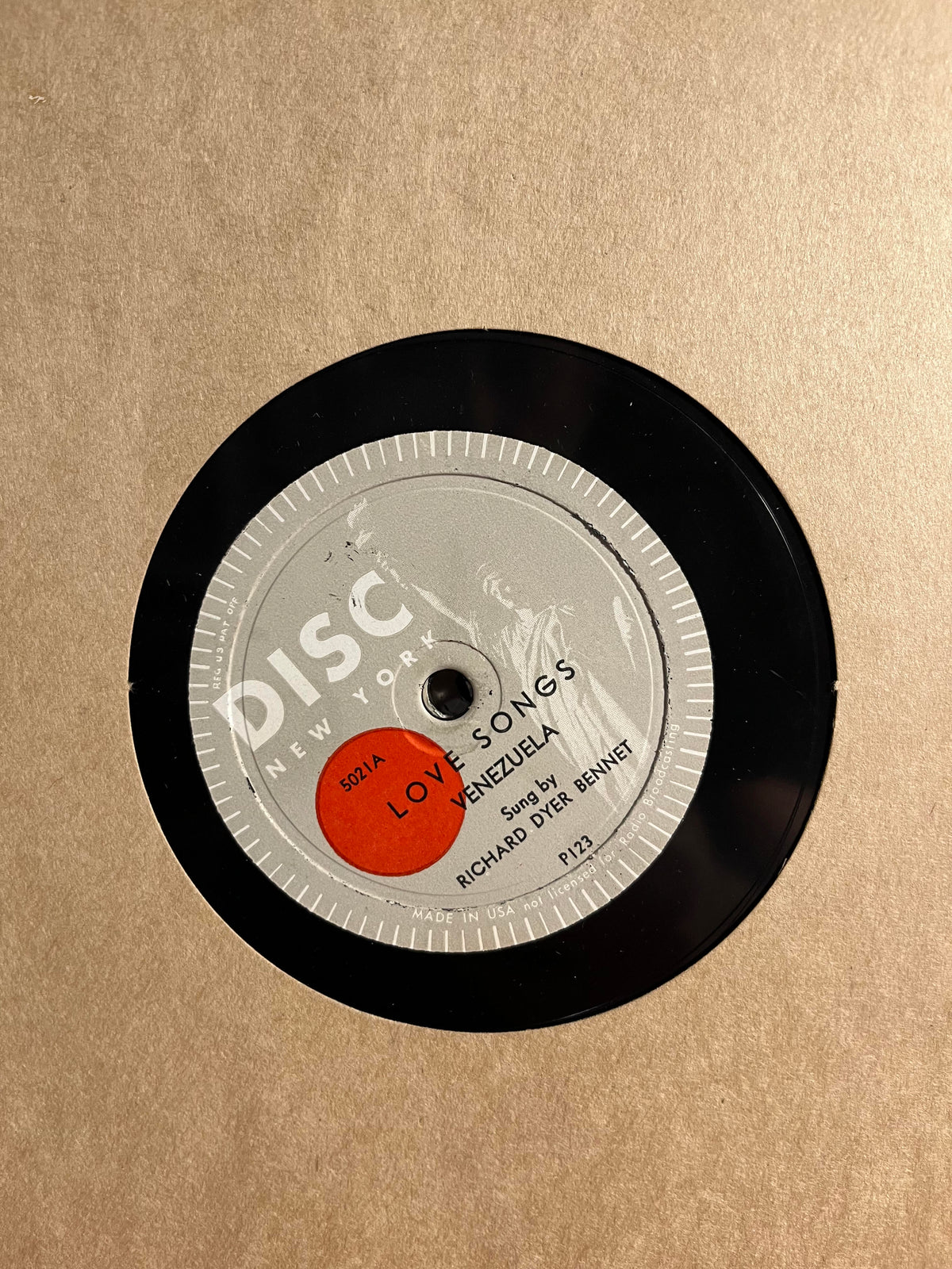 Richard Dyer-Bennet - Love Songs *3X10" 78RPM* | Excellent (EX) Excellent (EX)-Music History