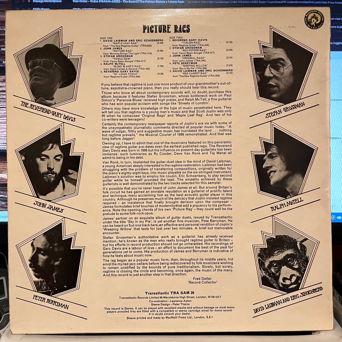 Various - Picture Rags | Excellent (EX) Near Mint (NM)-Music History