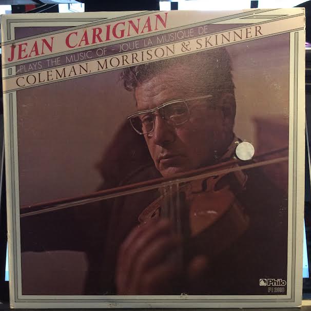 Jean Carignan - Plays the Music of Coleman, Morrison & Skinner (VINYL) | Excellent (EX) Very Good Plus (VG+)-Music History