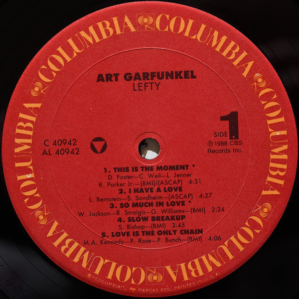 Art Garfunkel - Lefty | Near Mint (NM) Excellent (EX)-Music History