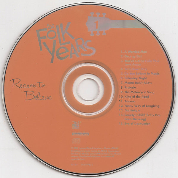 Various - The Folk Years Reason To Believe | Near Mint (NM) Near Mint (NM)-Music History
