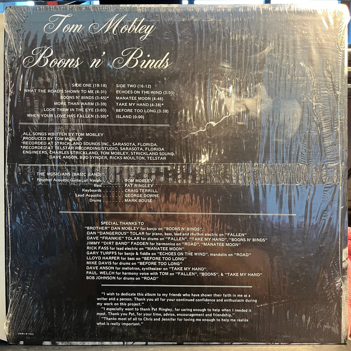 Tom Mobley - Boons n' Binds *SHRINK* | Near Mint (NM) Near Mint (NM)-Music History