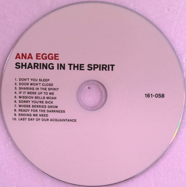 Ana Egge - Sharing In The Spirit (CD) | Near Mint (NM) Near Mint (NM)-Music History