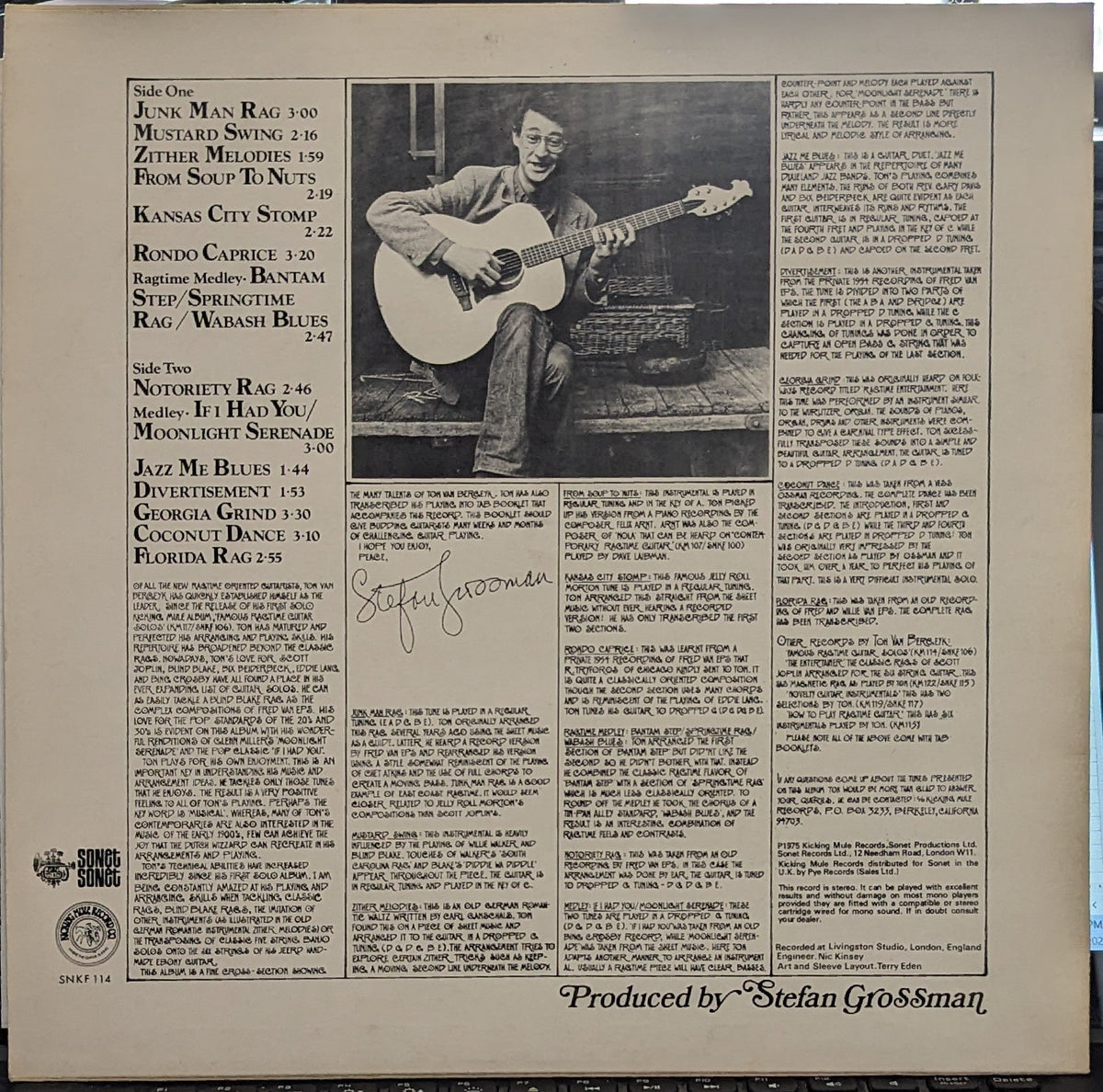 Ton Van Bergeijk - Guitar Instrumentals To Tickle Your Fingers | Near Mint (NM) Near Mint (NM)-Music History