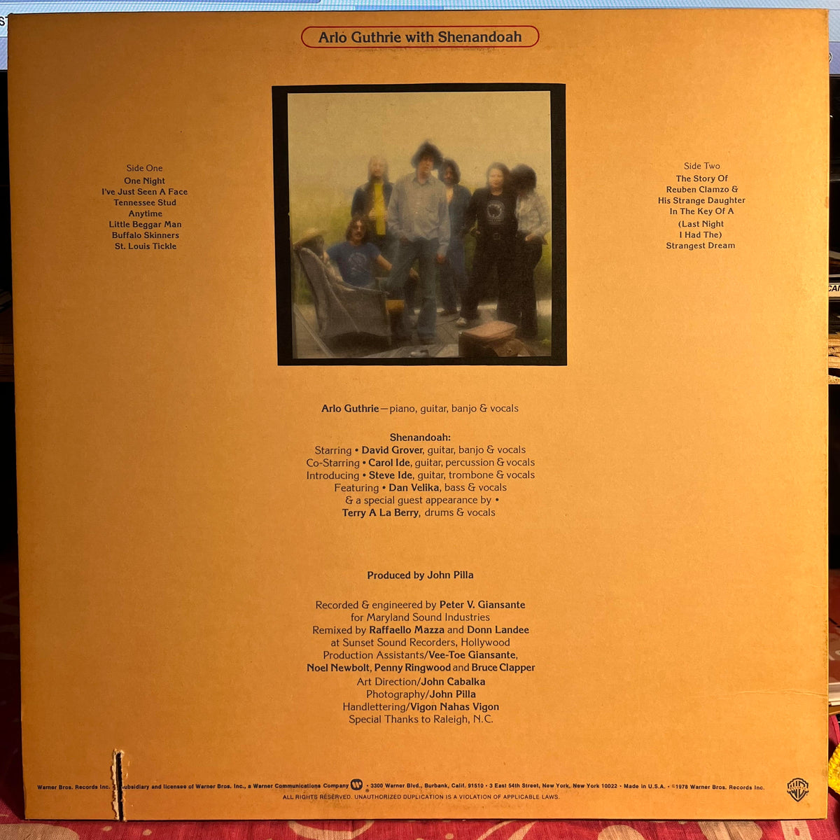 Arlo Guthrie - One Night | Near Mint (NM) Excellent (EX)-Music History