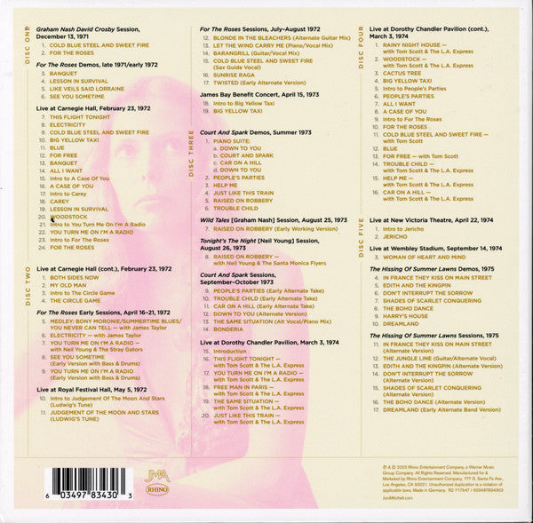 Archives – Volume 3: The Asylum Years (1972-1975) (5x CD BOX) | Near Mint (NM or M-) Excellent+ (EX+)-Music History
