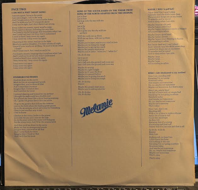 Melanie (2) - Stoneground Words (VINYL) | Near Mint (NM or M-)-Music History