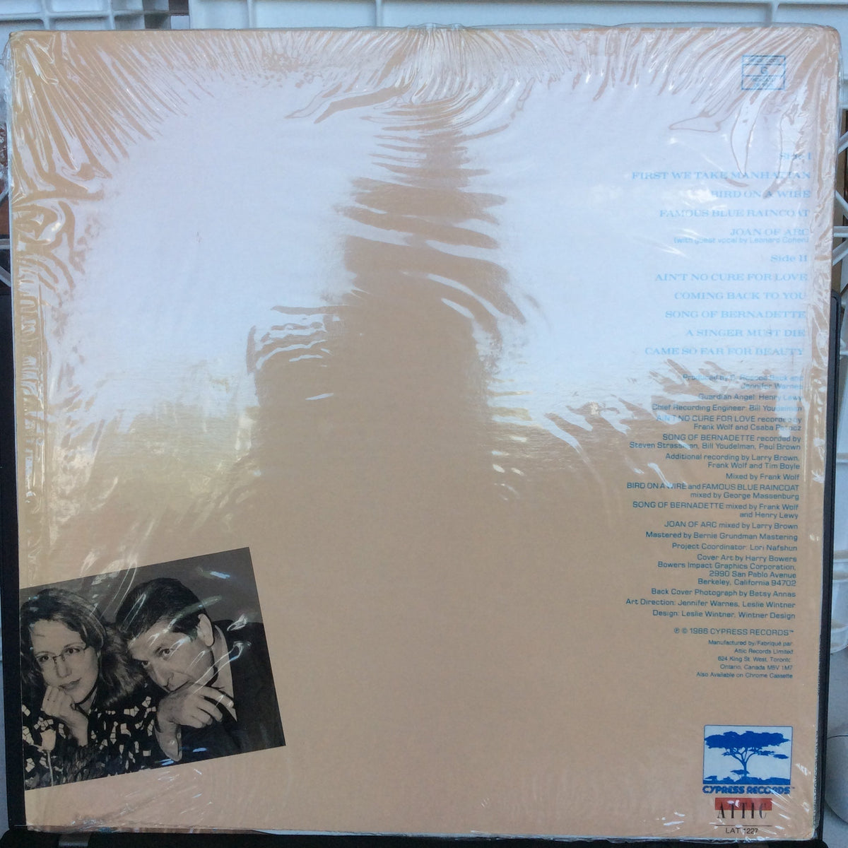 Jennifer Warnes - Famous Blue Raincoat (The Songs Of Leonard Cohen) (VINYL) | Near Mint (NM) Near Mint (NM)-Music History