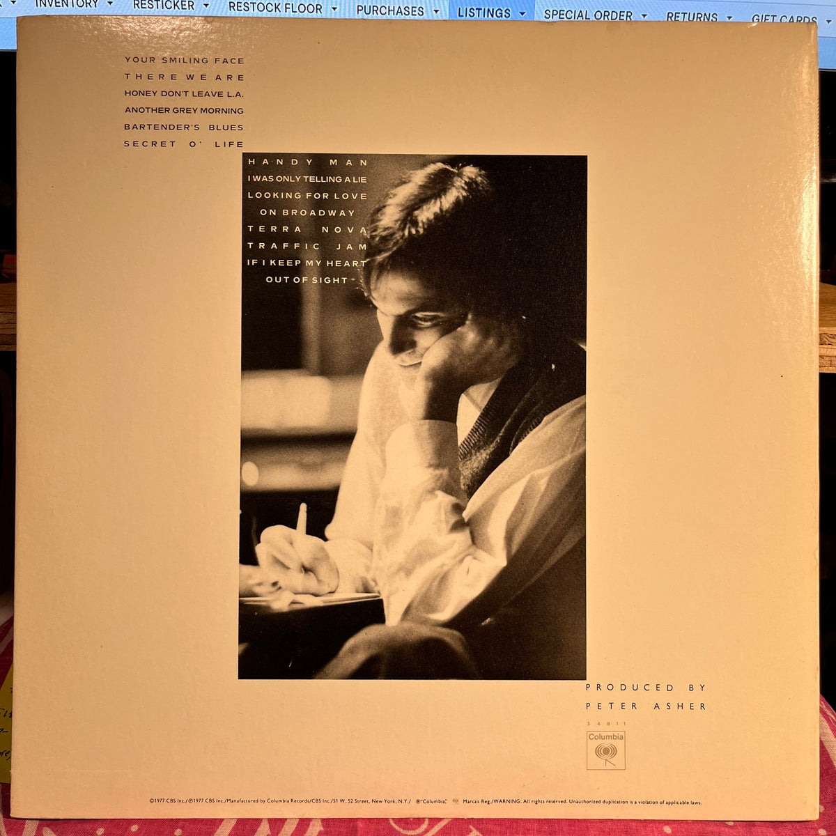 James Taylor (2) - JT *SANTA MARIA* | Near Mint (NM) Near Mint (NM)-Music History