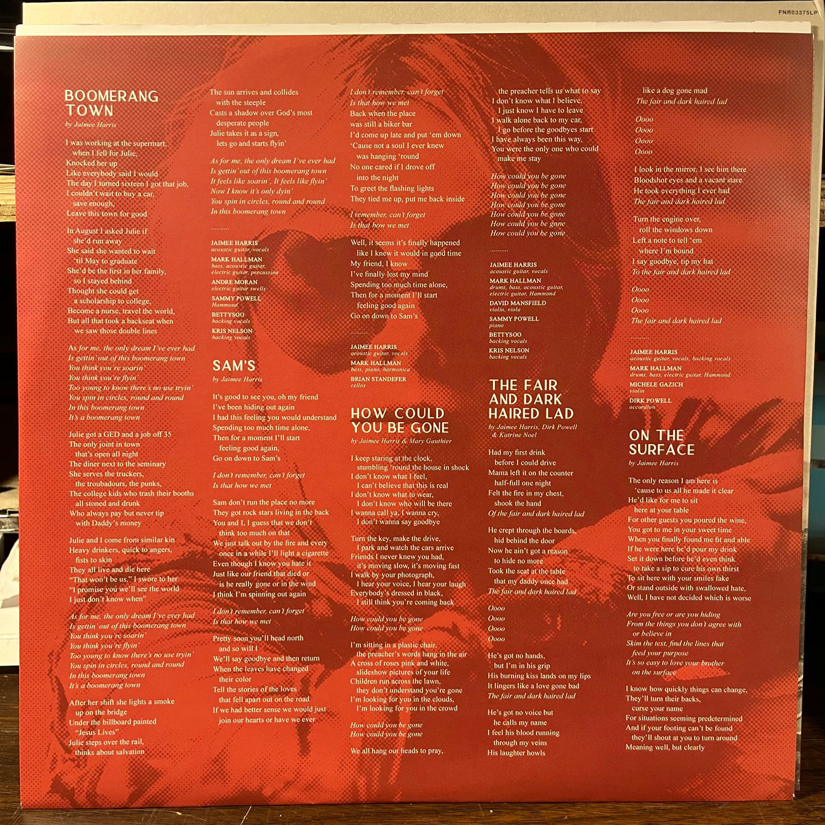 Jaimee Harris - Boomerang Town *SIGNED*(VINYL) | Near Mint (NM) Mint (M)-Music History